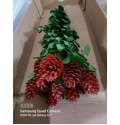 ΚΟΥΚΟΥΝΑΡΙΑ ΒΑΜΜΕΝΑ ΚΟΚΚΙΝΑ ΣΕ ΚΛΑΔΙ TANENZAPFEN ROD CHRISTMAS
